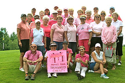 Photo: Northwood Golf Club ladies think pink