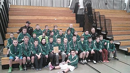 JWMS wrestlers win conference title 