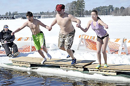 All for a good cause:&#8200;Hearty souls  take the plunge to support Kinship