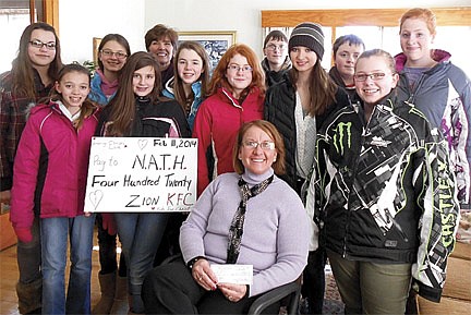 NATH receives donation from Zion Lutheran children