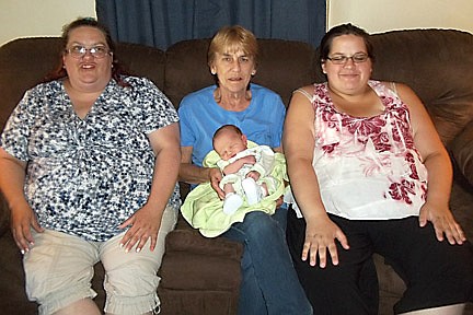 Photo: Four generations of Sivertsen family 