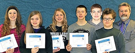 Photo: Three Lakes students of the month