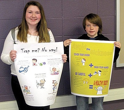 JWMS science students create posters about disease transmission and prevention