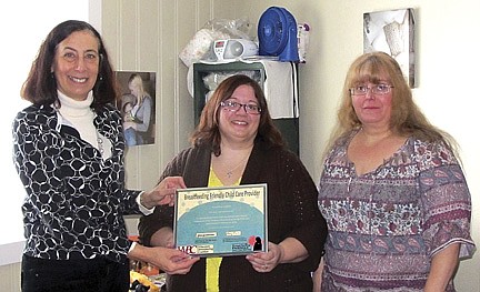 Six child care centers registered as breastfeeding friendly