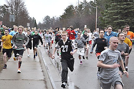 Middle school 3K run - results