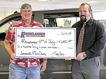 Rhinelander Auto center sponsors parade entry
