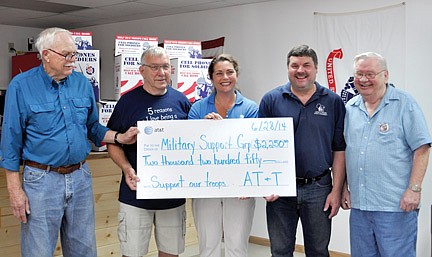 AT&T donates to the Military Support Group