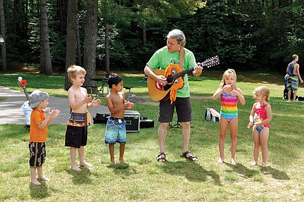 Dall entertains crowd of little ones at Buck Lake Bash