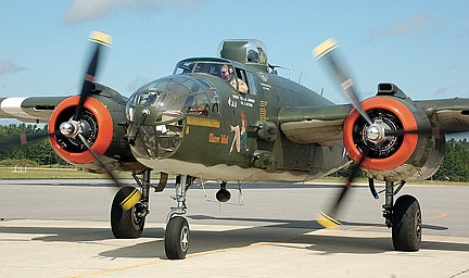 World War II-era bomber makes rare Northwoods stop