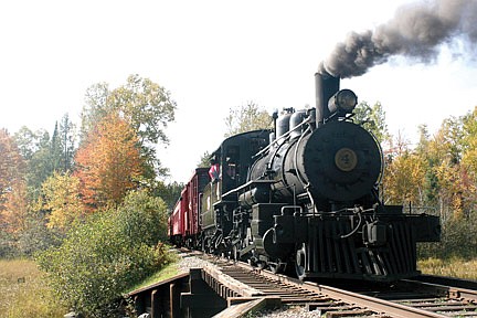 The cowboys return to the Lumberjack Steam Train
