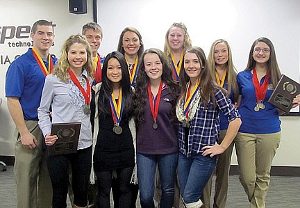 Rhinelander FBLA-DECA students compete at district level