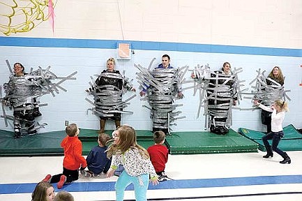 Dancing and duct tape: Crescent Elementary School holds dual celebration