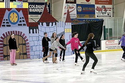 Photo: Skaters prep for show