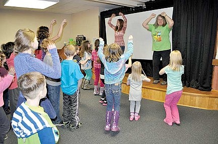 Children usher in spring at the library