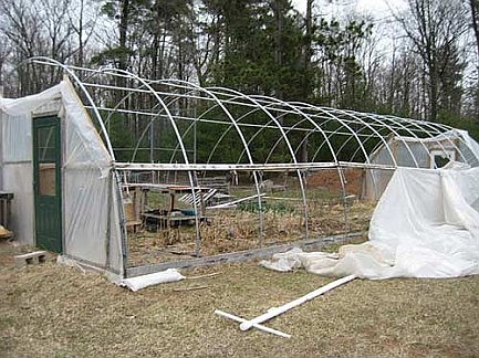 Donations sought for damaged  community garden hoop house