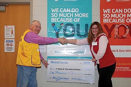 Photo: Lions Club support YMCA 