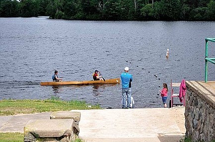 Rain impacts Boom Lake Log Jam