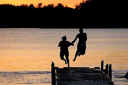 Photo: Jumping off