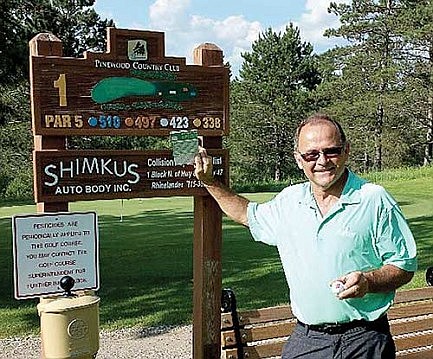 Photo: Buss records ace at Pinewood