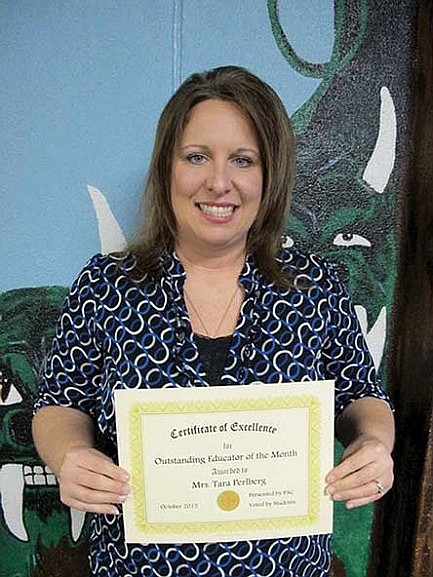 Perlberg named October's Outstanding Educator of the Month