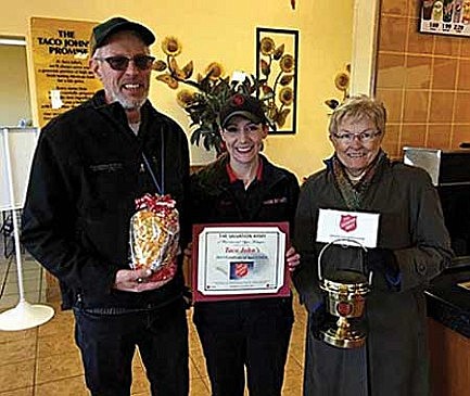 Taco John's honored for support of Rhinelander Salvation Army 