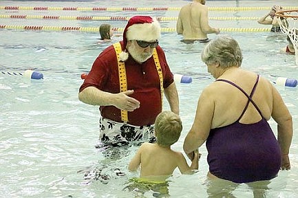 Swimming with Santa