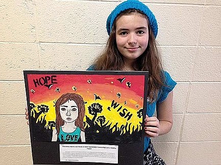 JWMS student's artwork recognized at contest