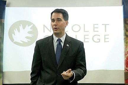 Governor expands on college affordability plan at Nicolet
