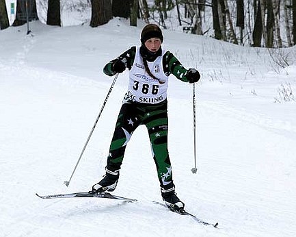Middle school Nordic competes at Telemark, Greenwood