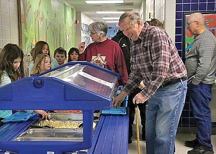 A grand meal:&#8200;Pelican Elementary students enjoy lunch with their grandparents