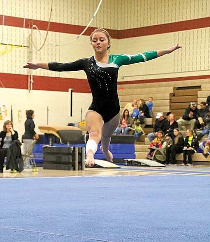 Middle school gymnasts second at MHLT