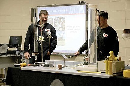 WPS workers teach JWMS&#8200;students about natural gas 