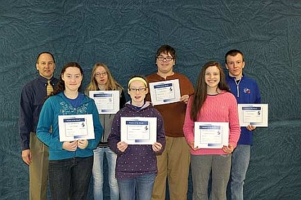 Three Lakes High School January students of the month