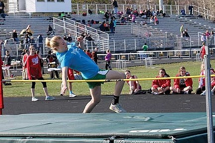 Middle school track team competes at home