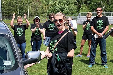 Positive behavior nets RHS freshman  a car courtesy of giveaway program