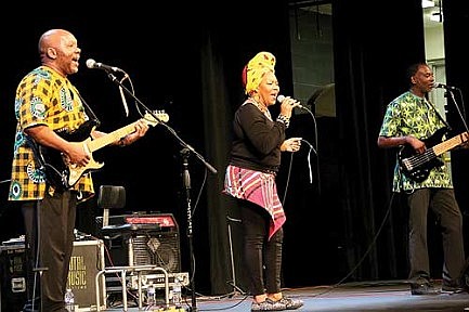 South African singer wows local children with music of her homeland