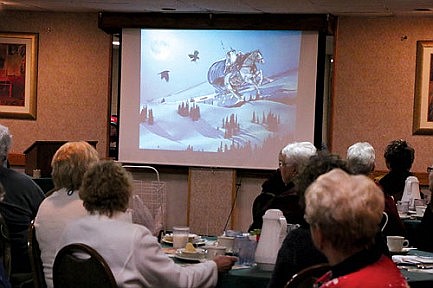 Schluter shares the history of Christmas with local women's group