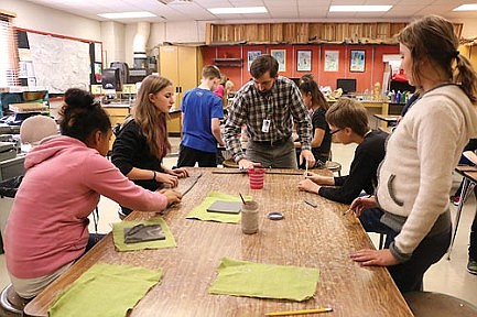 JWMS students creating permanent murals