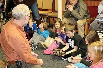 Children learn about reptiles, amphibians at library