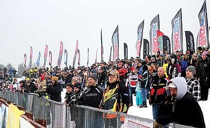 Photo: Snowmobile derby