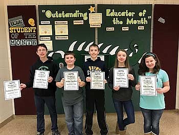 James Williams Middle School  announces December Students of the Month