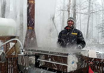 Our cordwood sugar house