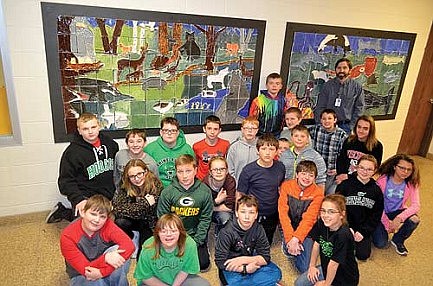 JWMS students create permanent murals to decorate hallways