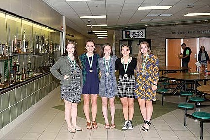 Photo: JV girls' soccer awards