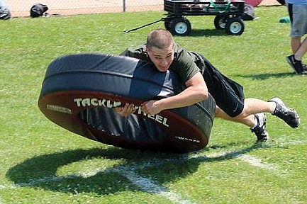 Tackling an emphasis this week at RHS football camp