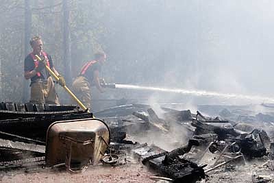 Pelican Lake Garage fire