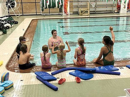 Swim lessons at the School District of Rhinelander help children feel comfortable in and around the water