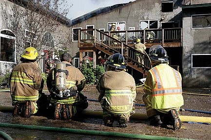Massive fire destroys spa