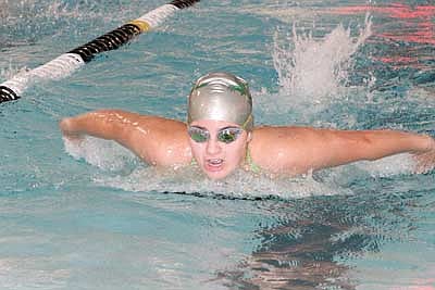 Hodag swimmers fend off Medford 86-84