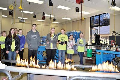 Students learn about manufacturing jobs during Heavy Metal Tour